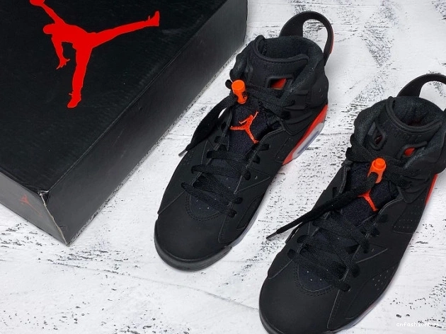 Air Infrared OG Jordan 384664-060 Retro 6 Black 0724